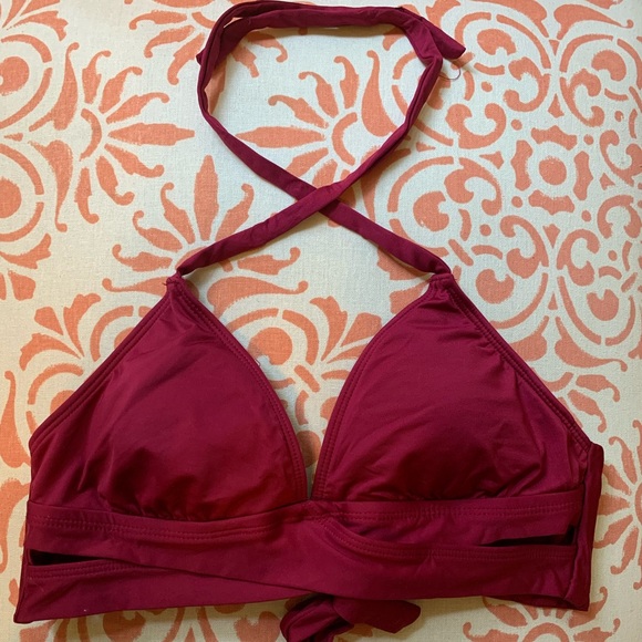 Red halter bikini top - Picture 1 of 3